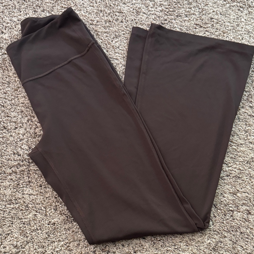 Brown Lululemon Flare Leggings